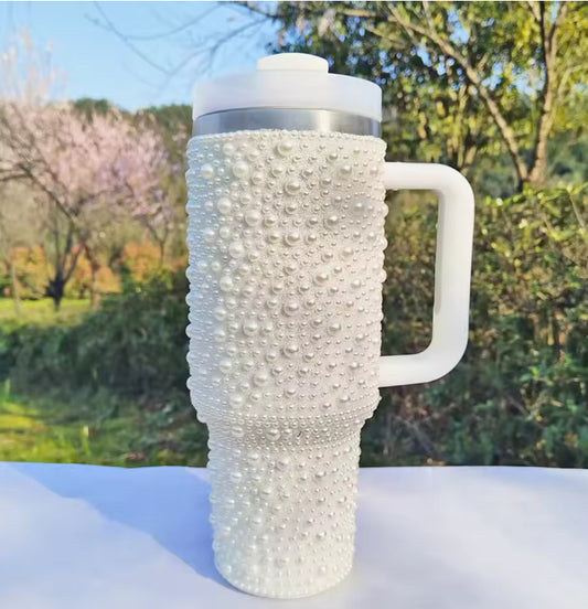 Bling Stanley-Style 40oz Tumbler with Handle