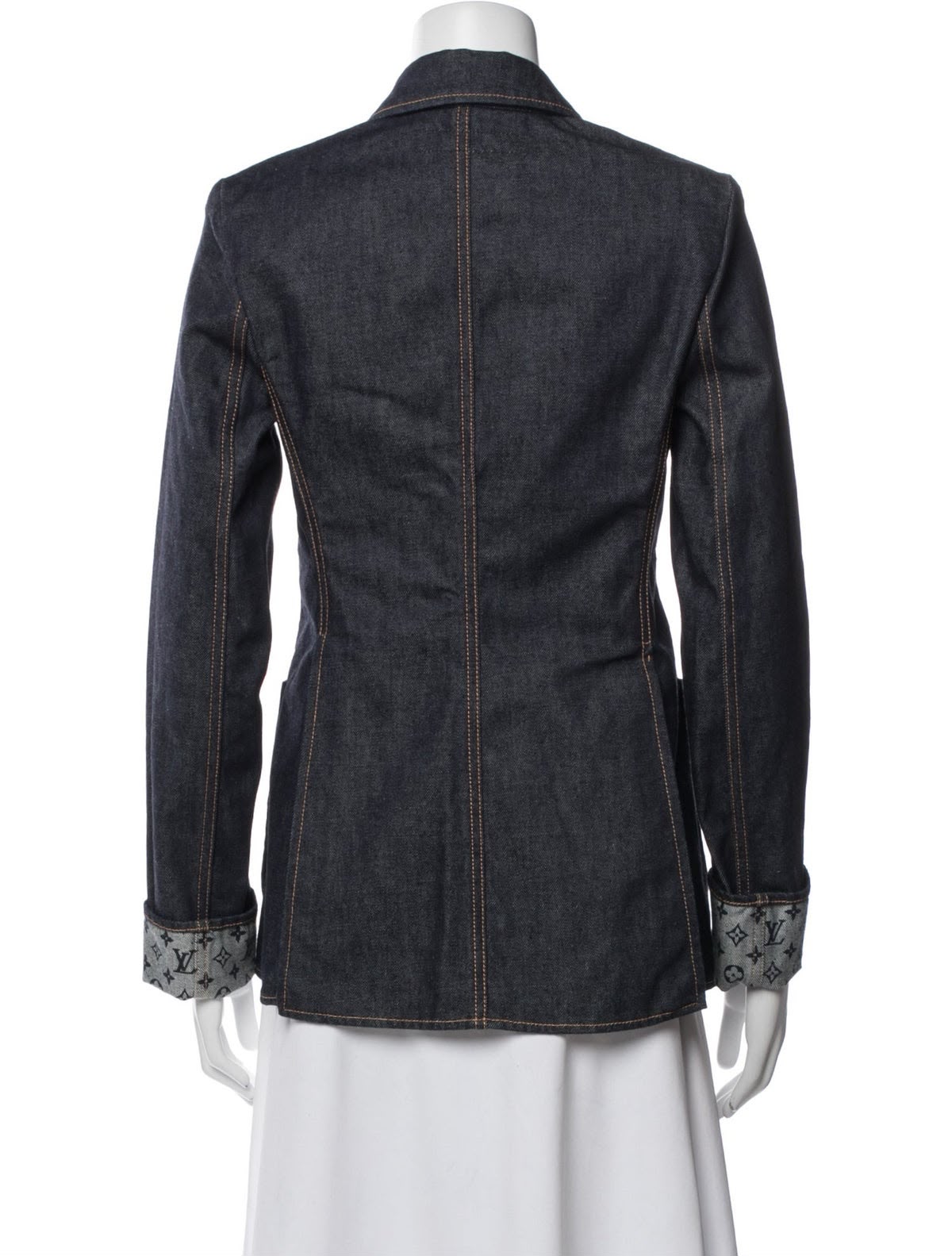 Women’s Denim Blazer Jacket – Tailored Button-Up Casual & Smart Jacket