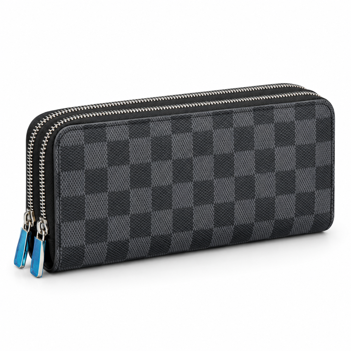 Double Zip Around Long Wallet – Multi-Compartment Organizer Wallet