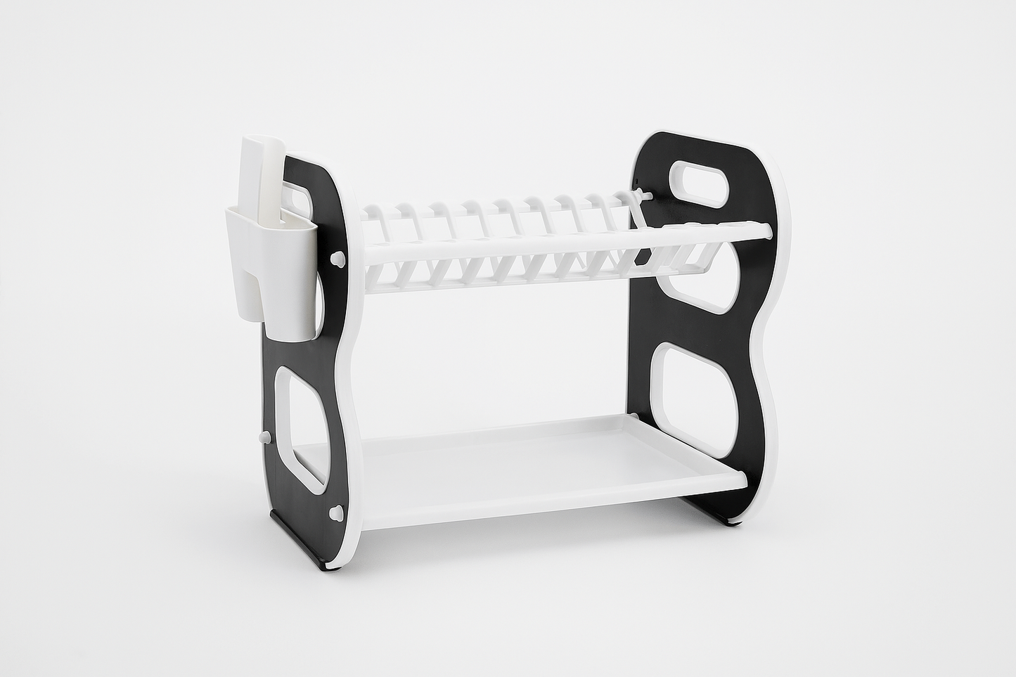 2-Layer Dish Drainer Rack – Sleek & Elegant Design