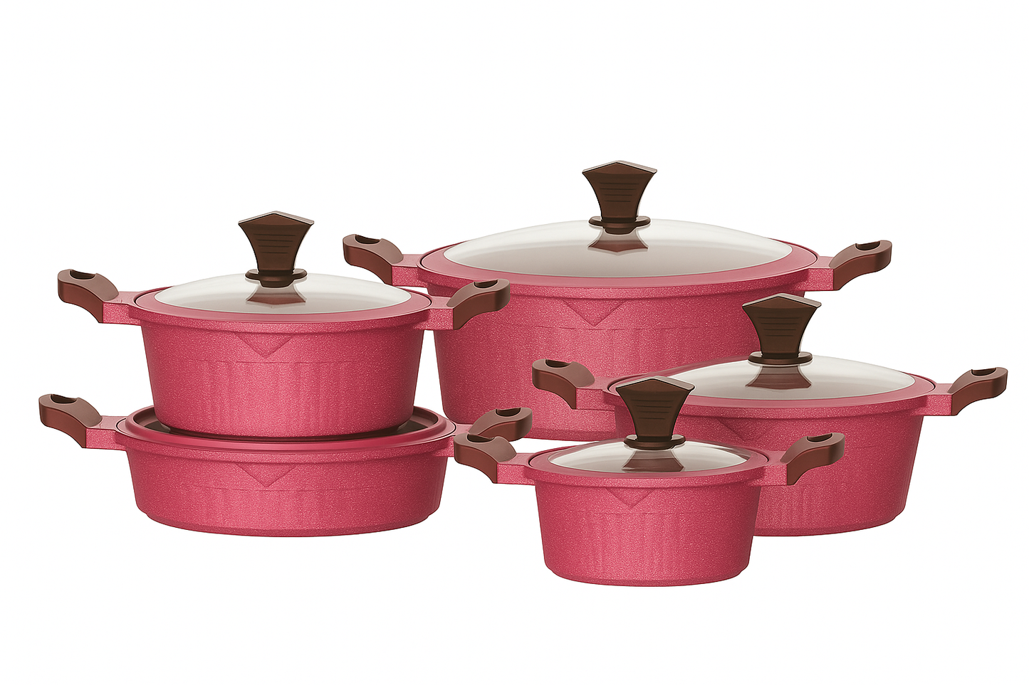 Donnor 15-Piece Aluminum Non-Stick Cookware Set