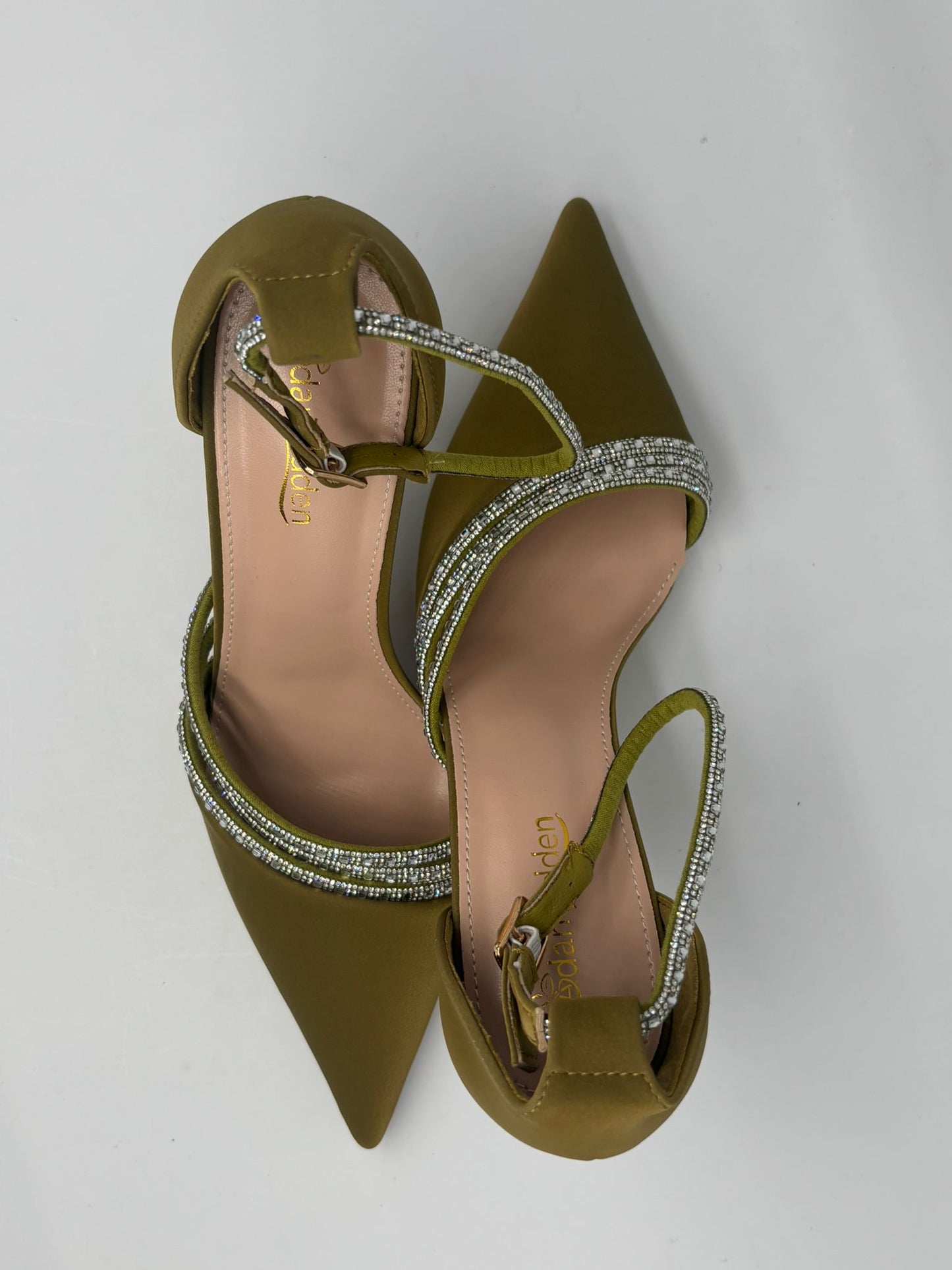 Elegant Rhinestone Strap Pointed-Toe Heels – 7 Stunning Colors