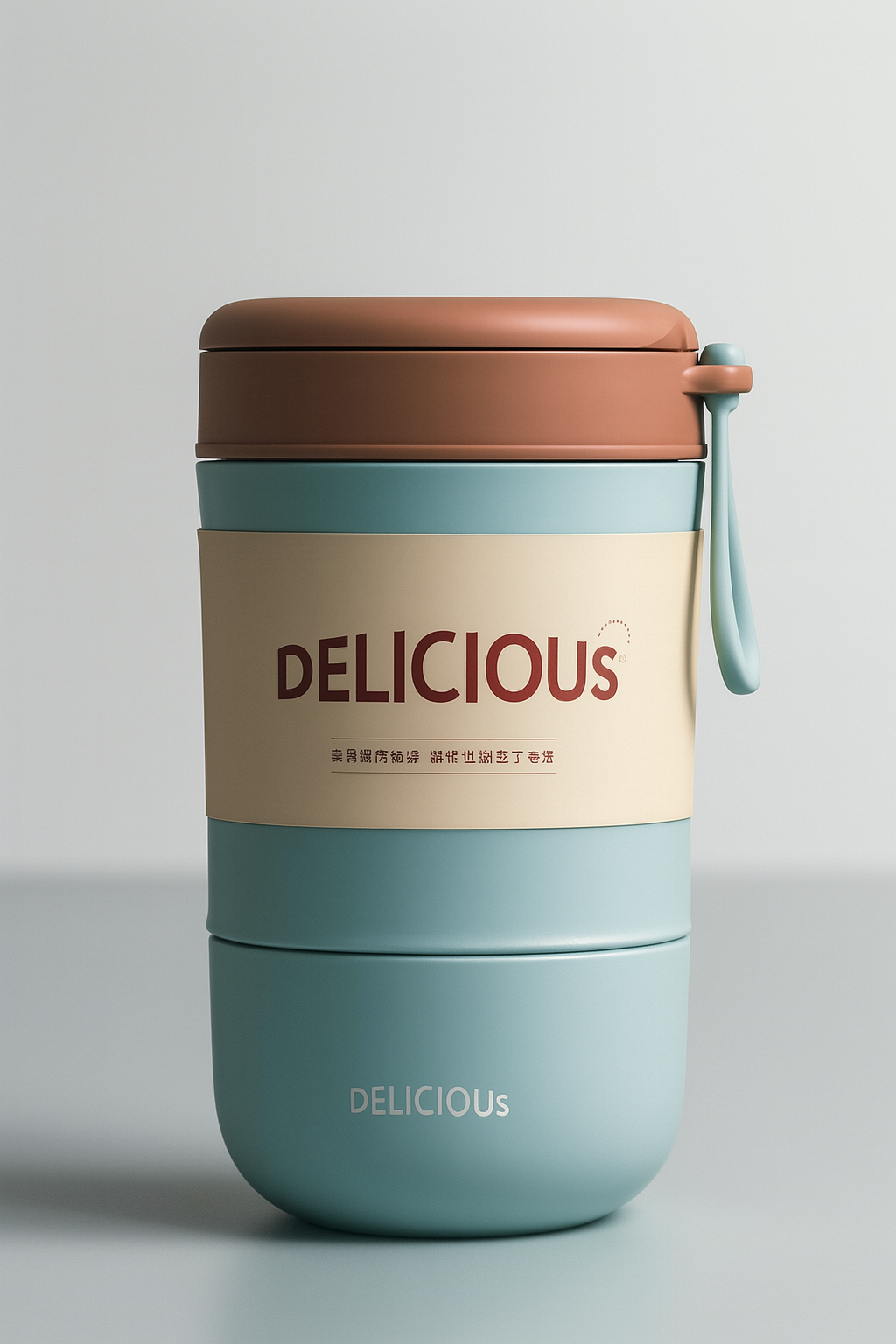 Delicious Portable Thermal Lunch Jar with Spoon – 300ml Insulated Food Container