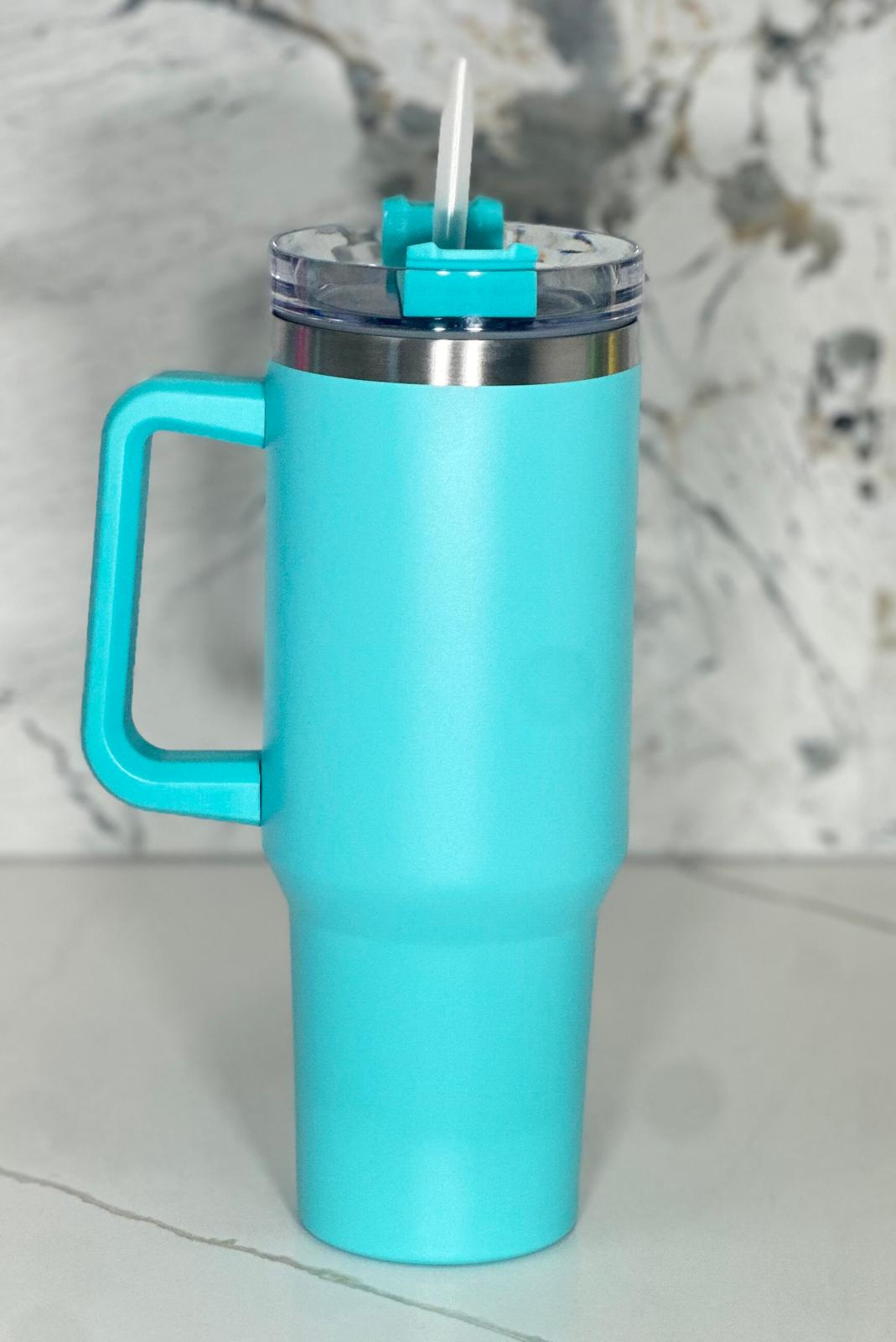 2L Stanley-Style Insulated Tumblers with Handle & Straw – Assorted Colors