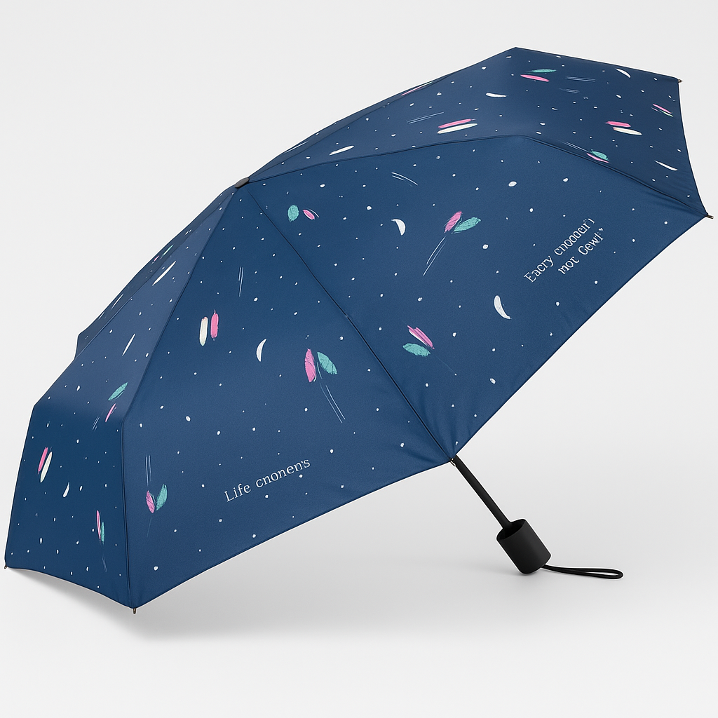 Large UV Protection Folding Umbrella – Compact & Travel-Friendly