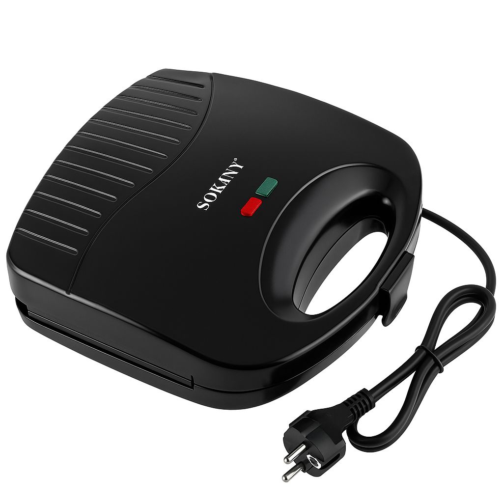 Sokany Non-Stick Waffle Maker – 750W Rapid Heat, Cool Touch Body