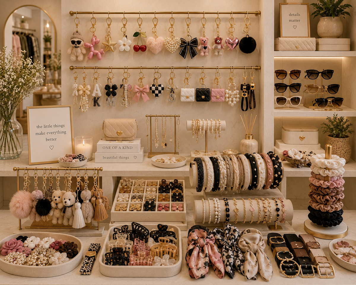 bag charms and accessories