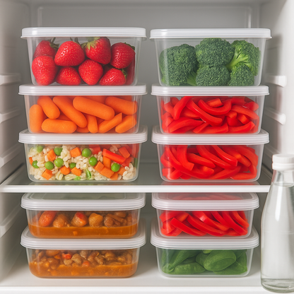 Fresh Box 10-Piece Food Storage Container Sets – BPA-Free, Airtight Lids, Two Size Variants