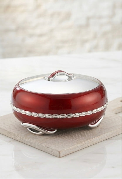 Luxury Insulated Casserole Hot Pot with Stainless Steel Inner – Elegant Food Warmer for Dinner Parties and Gifting