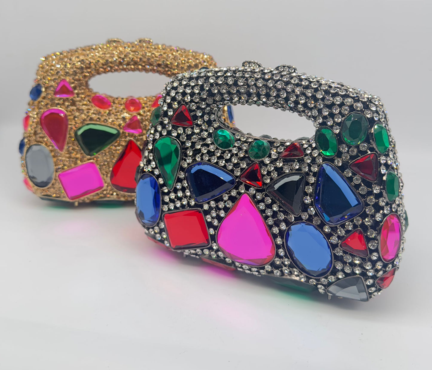 Luxury Rhinestone Crystal Clutch Bag – Multi-Color Variants