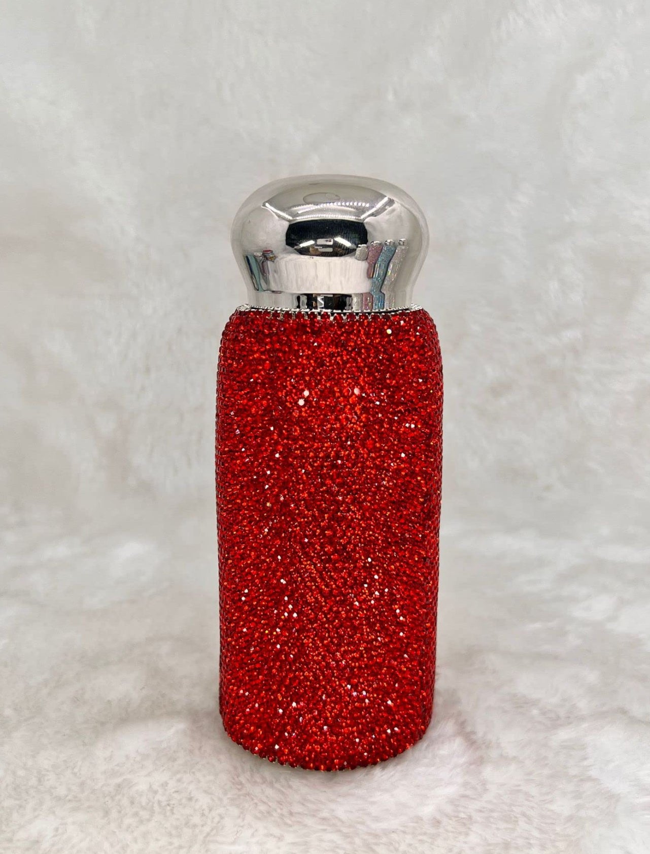 Mini 220ml Luxury Rhinestone Thermal Bottle Compact Bling Insulated Water Cup