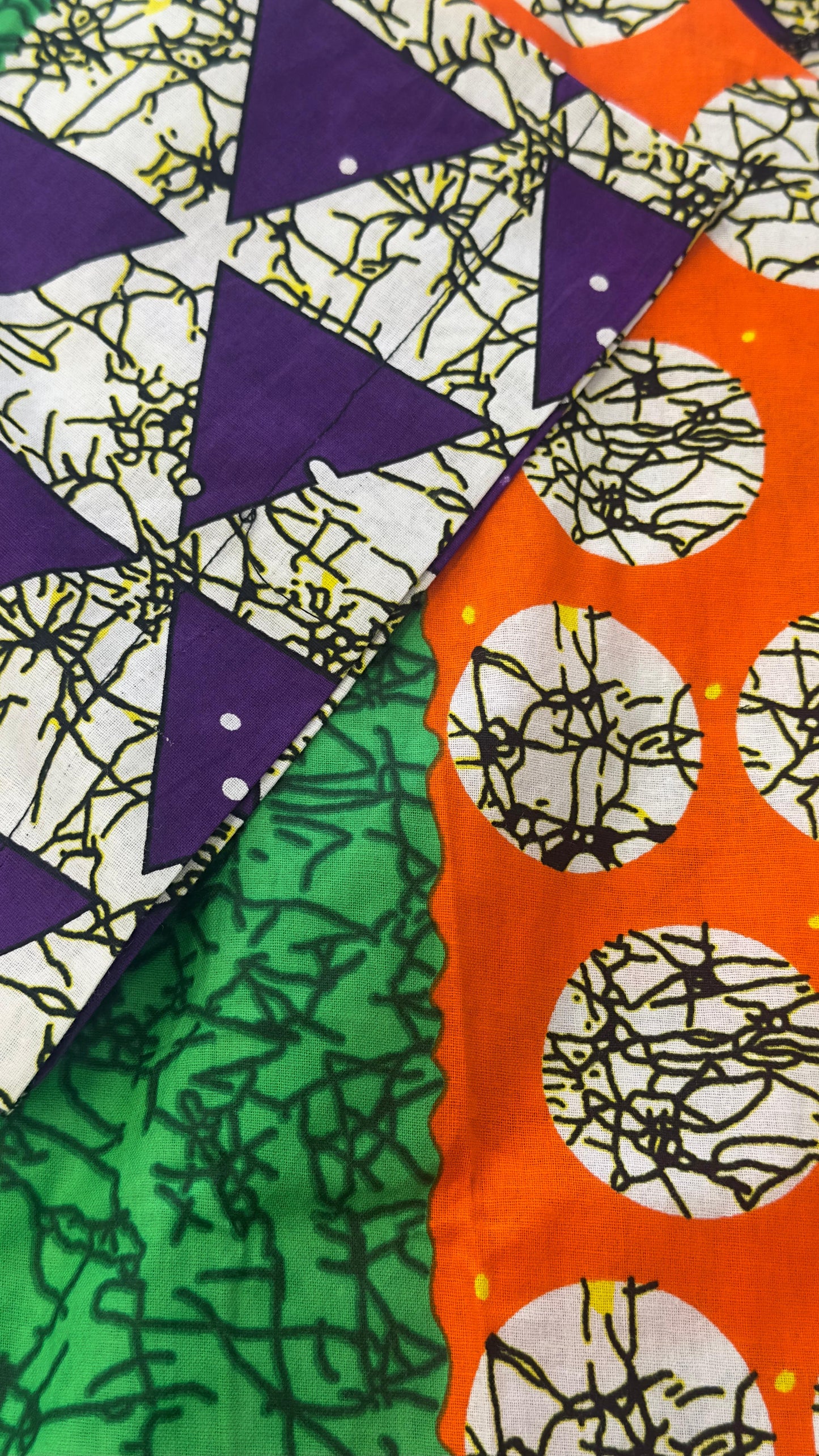 Ankara Patchwork Print Short Sleeve Top