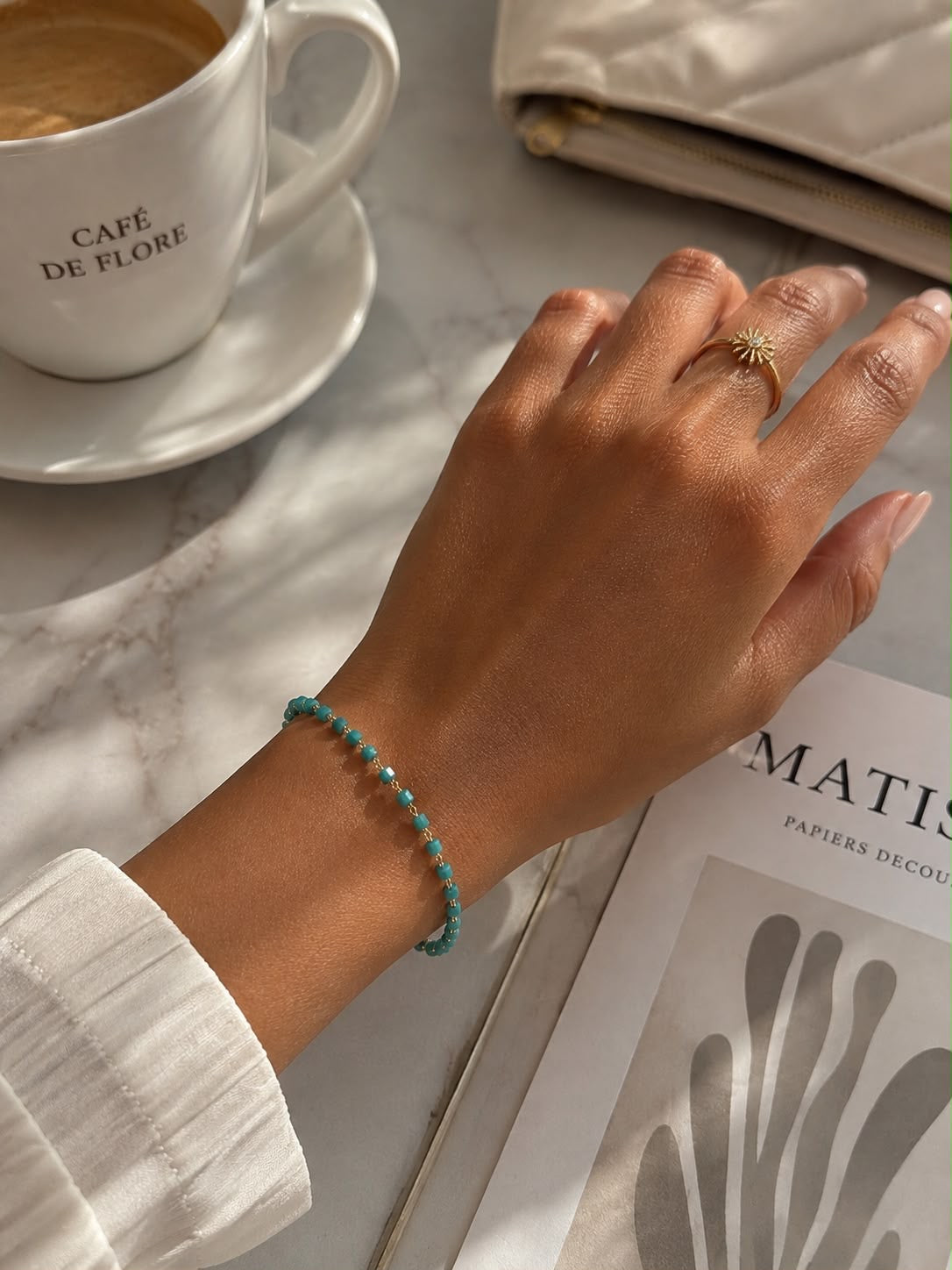 Elegant Gold Charm Anklet & Hand Bracelet for Women | Adjustable 2-in-1 Jewelry