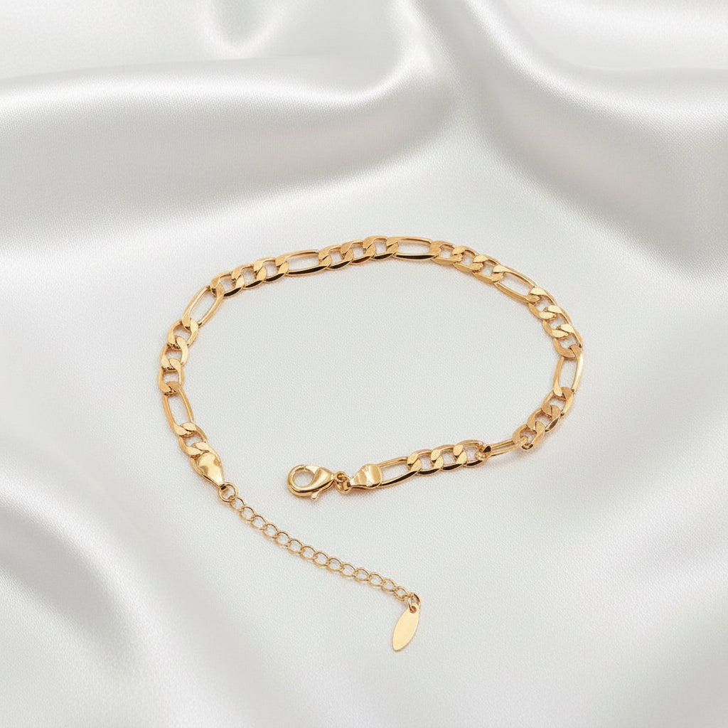 Elegant Gold Charm Anklet & Hand Bracelet for Women | Adjustable 2-in-1 Jewelry