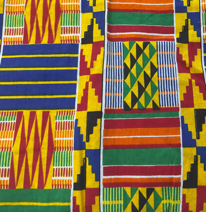 Ankara Patchwork Print Short Sleeve Top