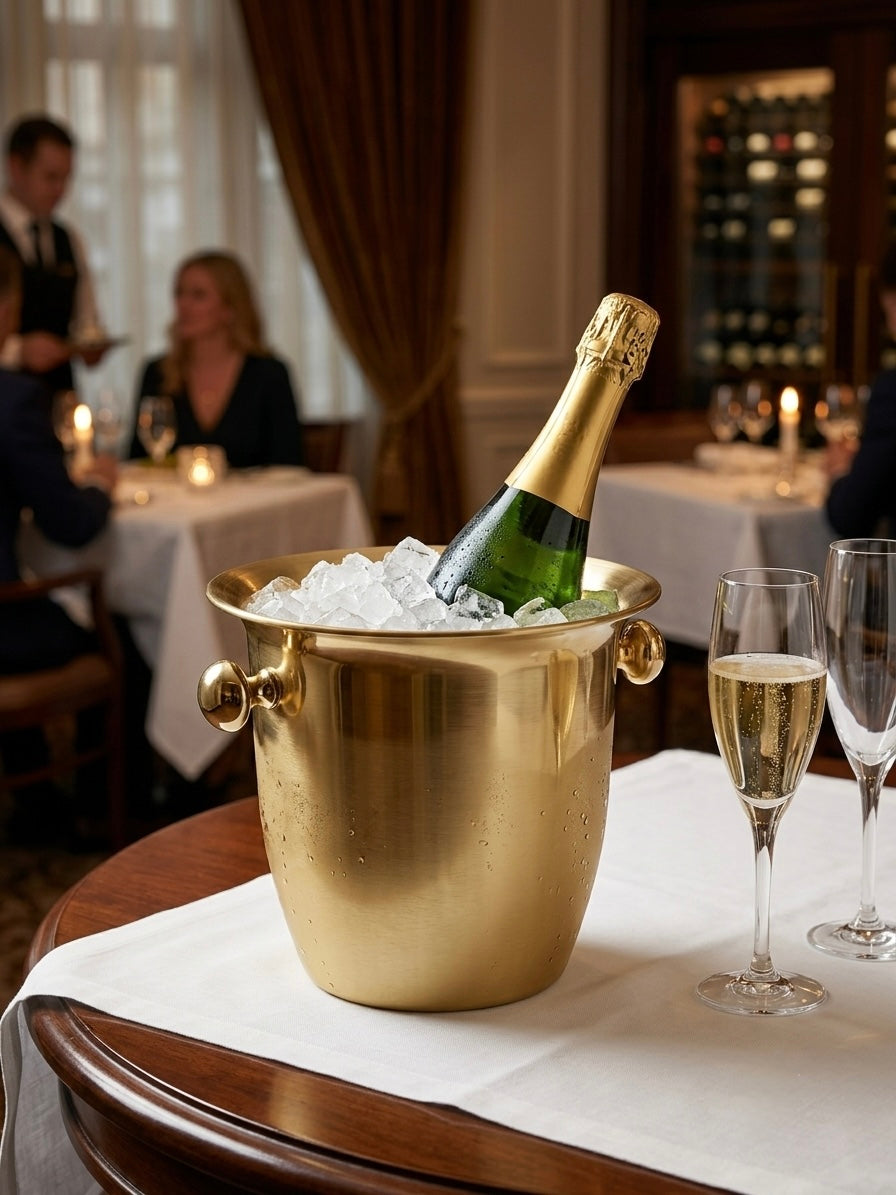 Stainless Steel Champagne & Wine Ice Bucket
