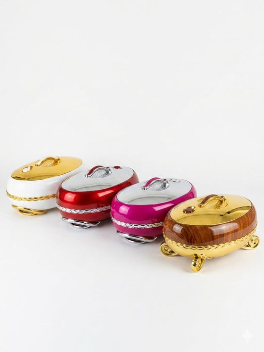 Luxury Insulated Casserole Hot Pot with Stainless Steel Inner – Elegant Food Warmer for Dinner Parties and Gifting