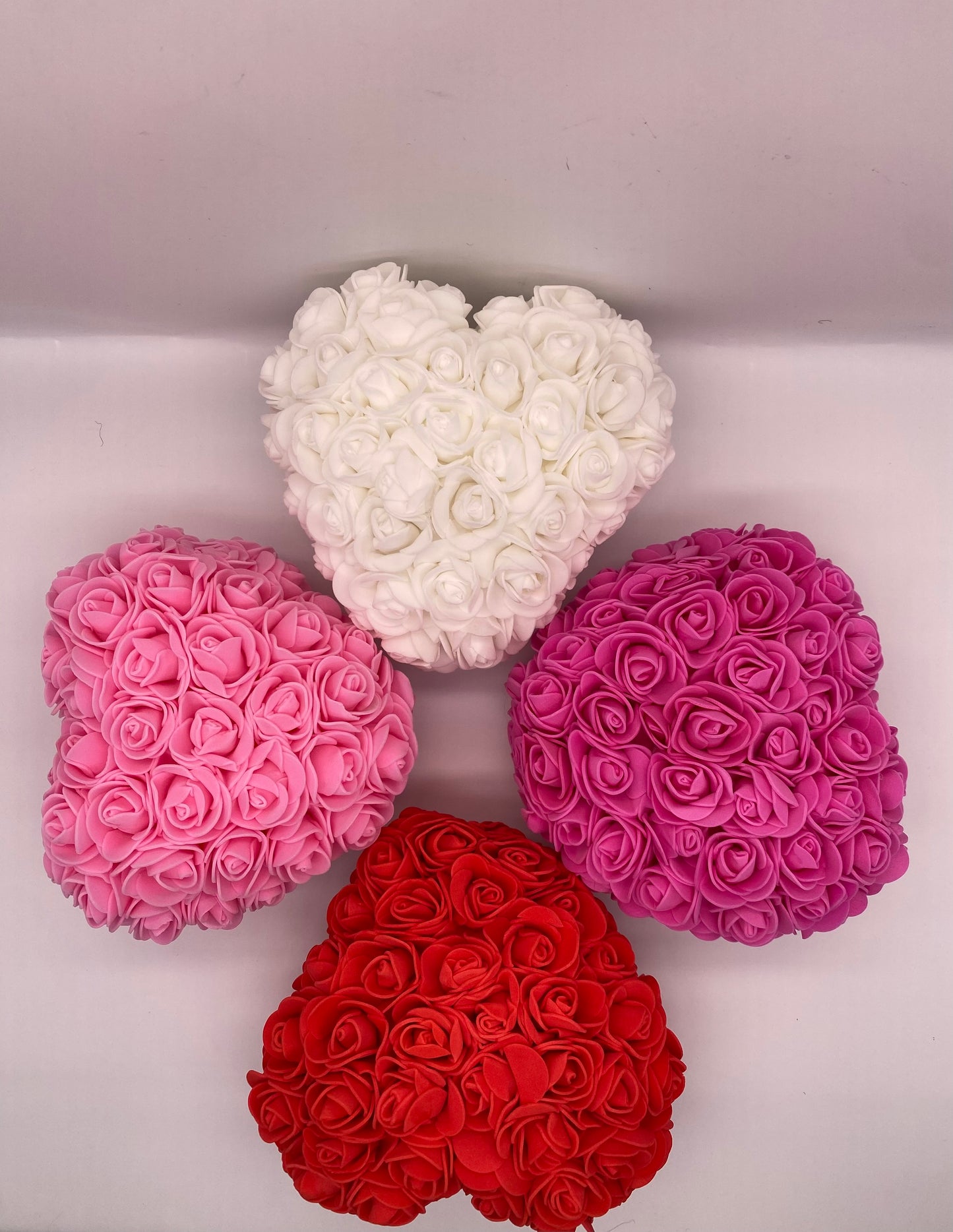 Valentine Gift Everlasting Rose Heart in Crystal Display Box – Luxury Handmade Floral Gift