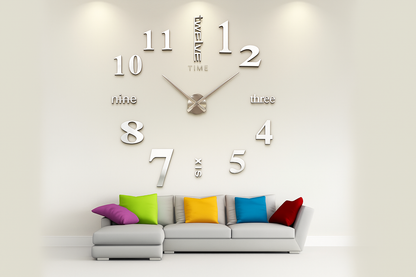 Modern DIY Wall Clock Kit – Silent, Removable, Easy to Install