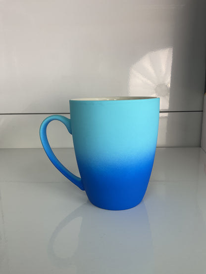 Matte Ombre Gradient Ceramic Mug – Soft-Touch Matte Finish Coffee Cup