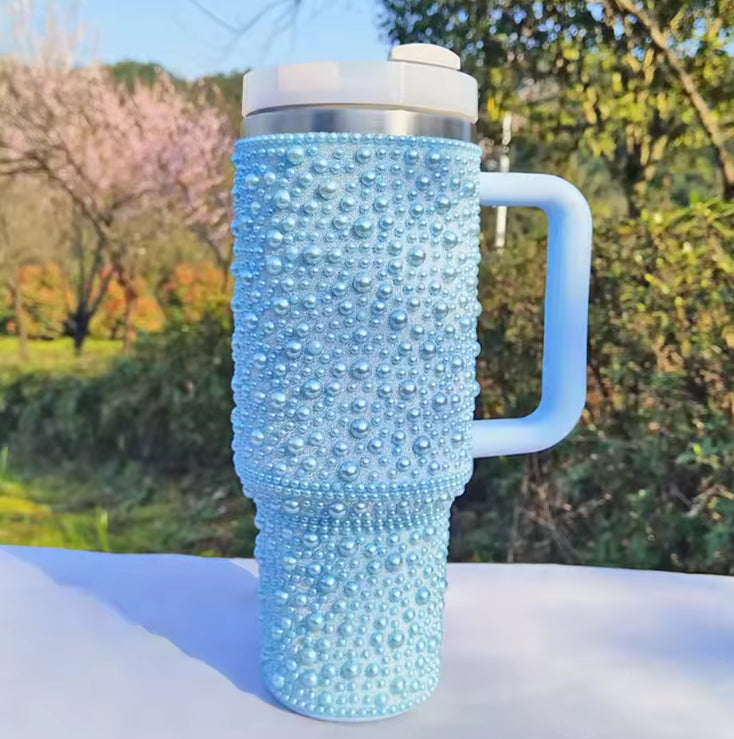 Bling Stanley-Style 40oz Tumbler with Handle