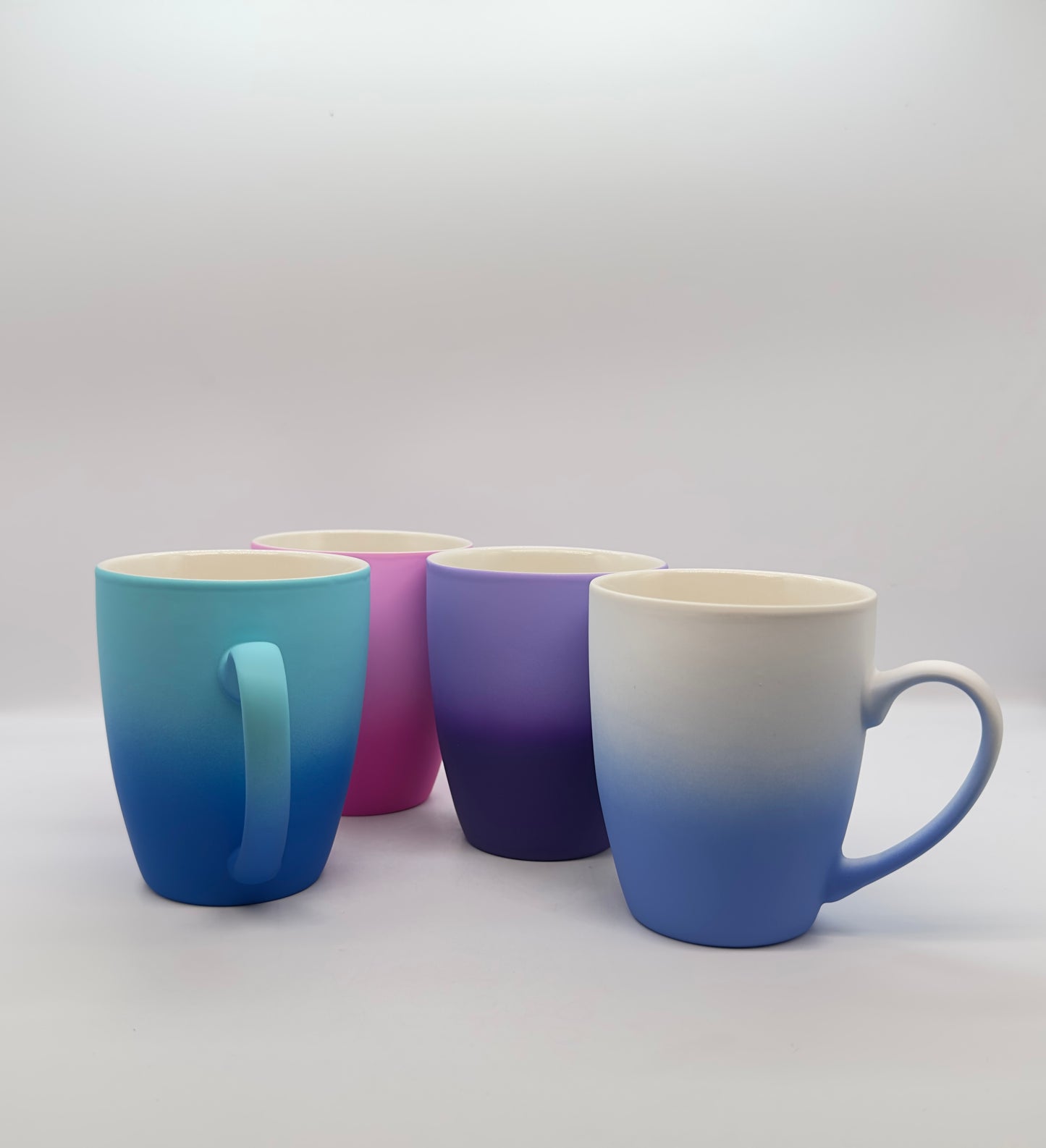 Matte Ombre Gradient Ceramic Mug – Soft-Touch Matte Finish Coffee Cup