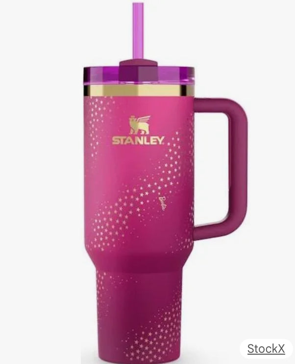 Stanley-Style Barbie-Inspired 40oz Quencher Tumbler