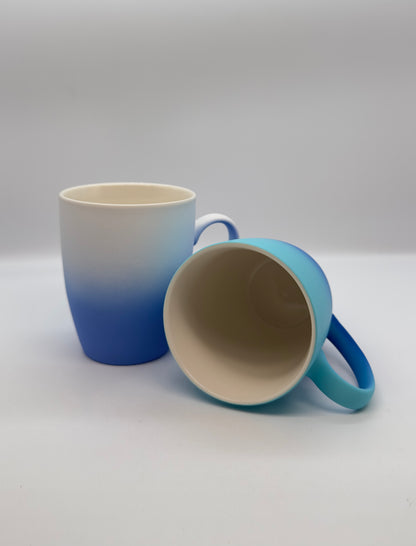 Matte Ombre Gradient Ceramic Mug – Soft-Touch Matte Finish Coffee Cup