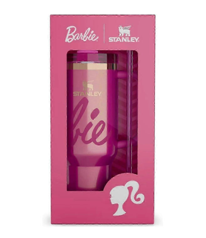 Stanley-Style Barbie-Inspired 40oz Quencher Tumbler