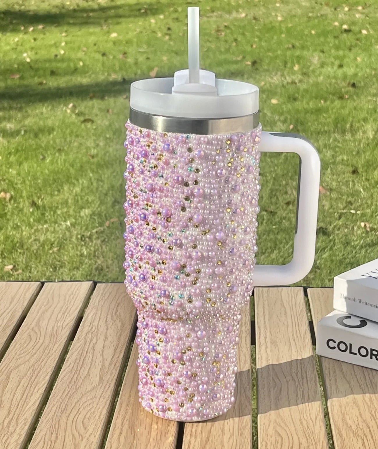Bling Stanley-Style 40oz Tumbler with Handle