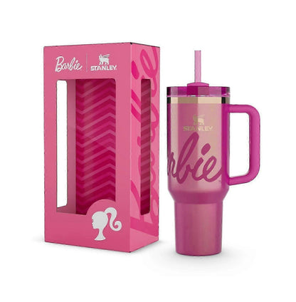 Stanley-Style Barbie-Inspired 40oz Quencher Tumbler