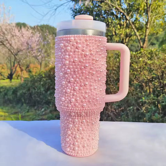 Bling Stanley-Style 40oz Tumbler with Handle