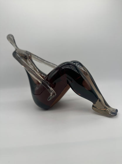 8.3” Reclining Woman Statue in Glass – Artistic Home Decor