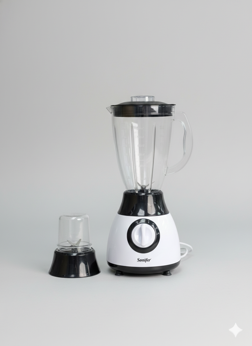 Sonifer 2-in-1 Multi-Function Blender & Grinder (1.5L, 300W)