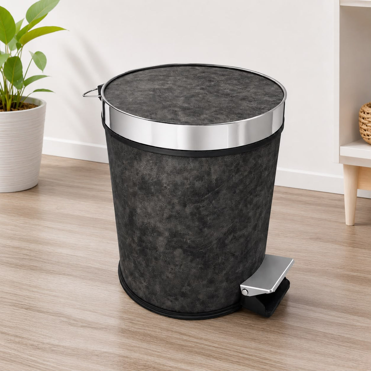Premium Pedal Waste Bin with Removable Inner Bucket | Soft-Close Lid | Bathroom, Kitchen & Office