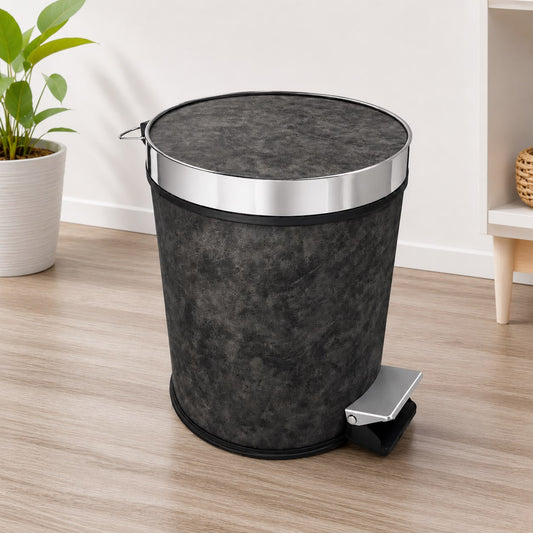 Premium Pedal Waste Bin with Removable Inner Bucket | Soft-Close Lid | Bathroom, Kitchen & Office