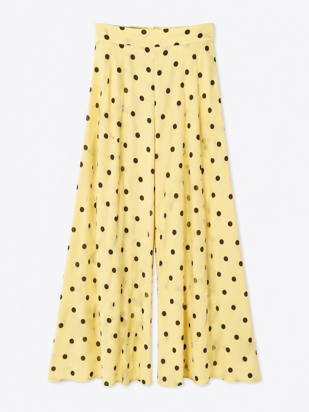 Women’s Polka Dot Wide-Leg Palazzo Pants – High-Waisted Flowy Dress Pants