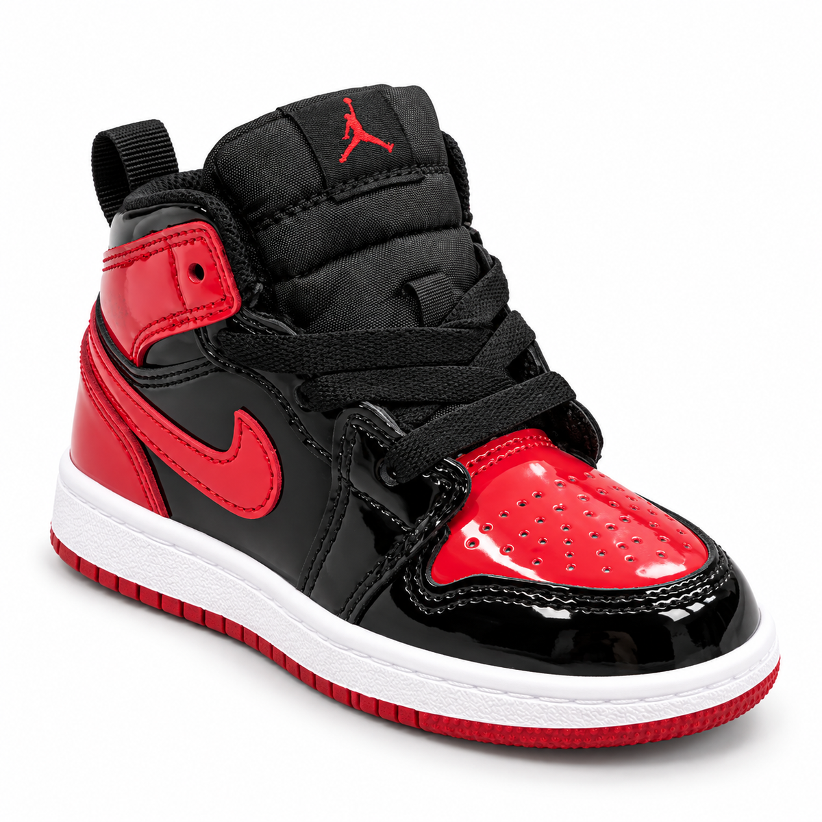 Air Jordan 1 Retro High GT Kids Sneakers – Black/Red Mirror | AQ2665-063