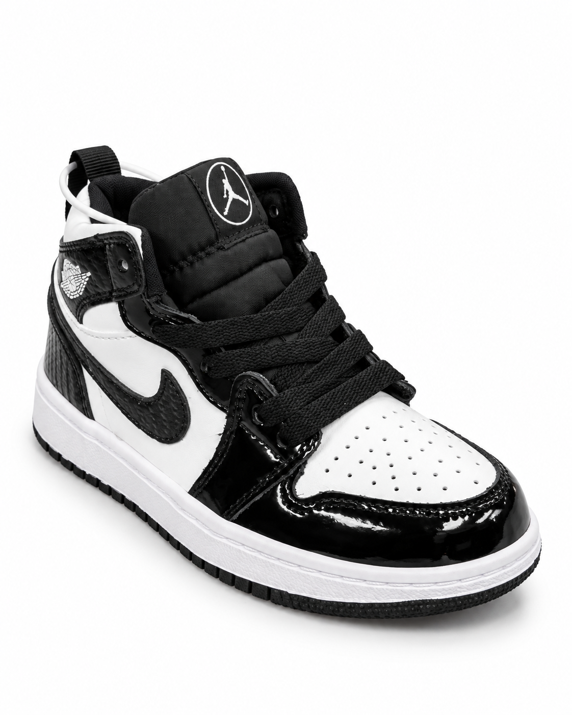 Jordan 1 Retro High GT Kids High-Top Sneakers – Black & White – Size 9C, 10C
