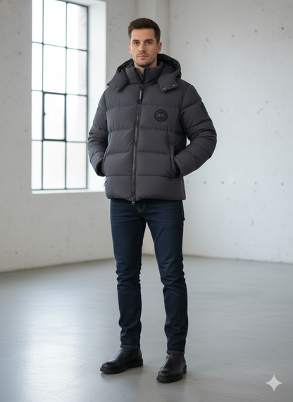 Designer-Inspired Puffer Jacket – Unisex Winter Essential
