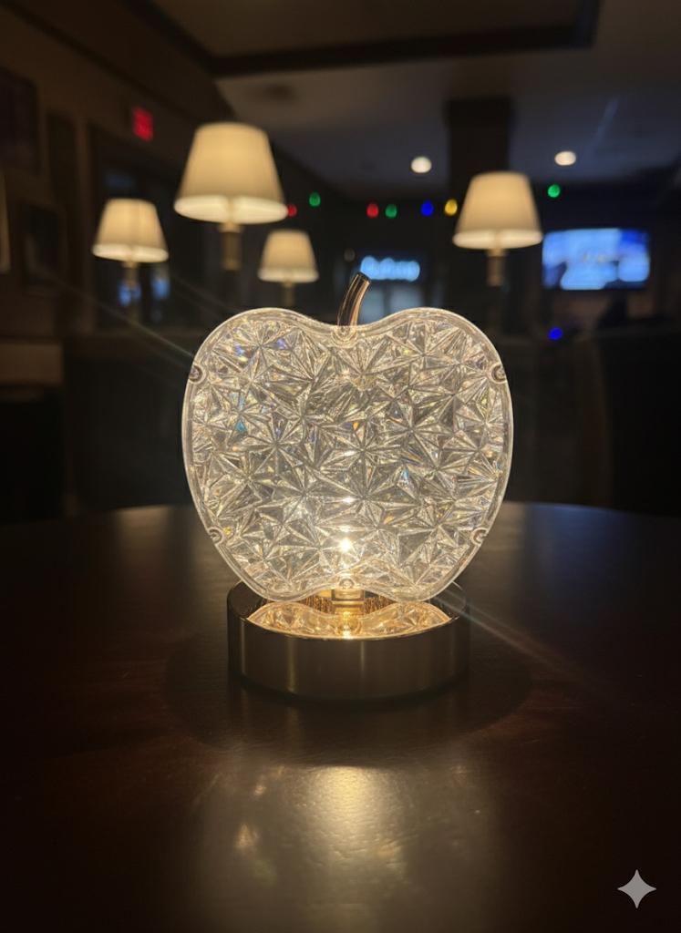 Crystal Apple Decorative LED Lamp