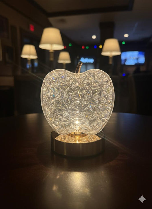 Crystal Apple Decorative LED Lamp