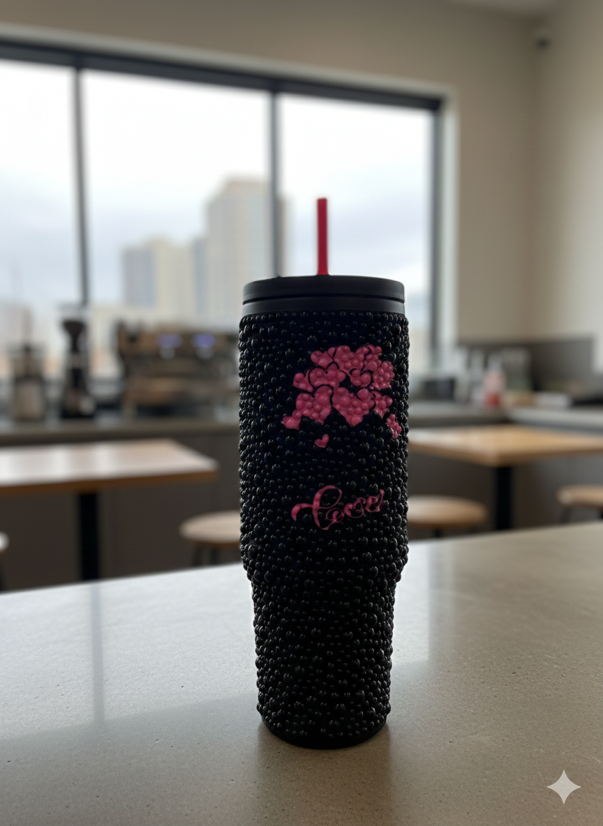 Bling Stanley-Style 40oz Tumbler with Handle