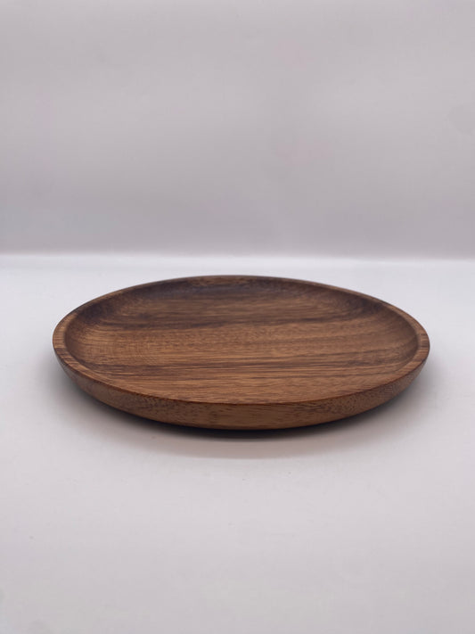Natural Acacia Wood Saucer\Small Plate