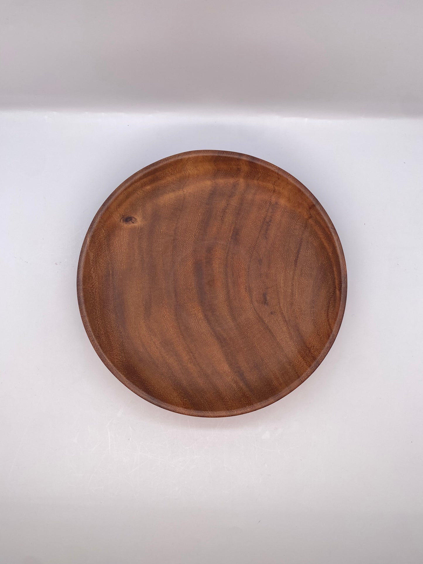 Handcrafted Acacia Wood Tableware Dinner Plate