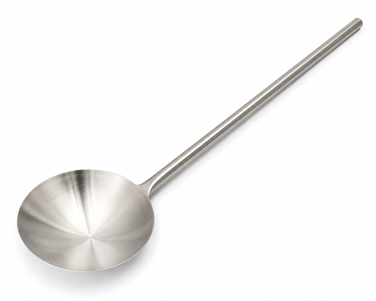 Commercial Stainless Steel Stock Pot Ladle – 30 cm Bowl, 72 cm Long Handle