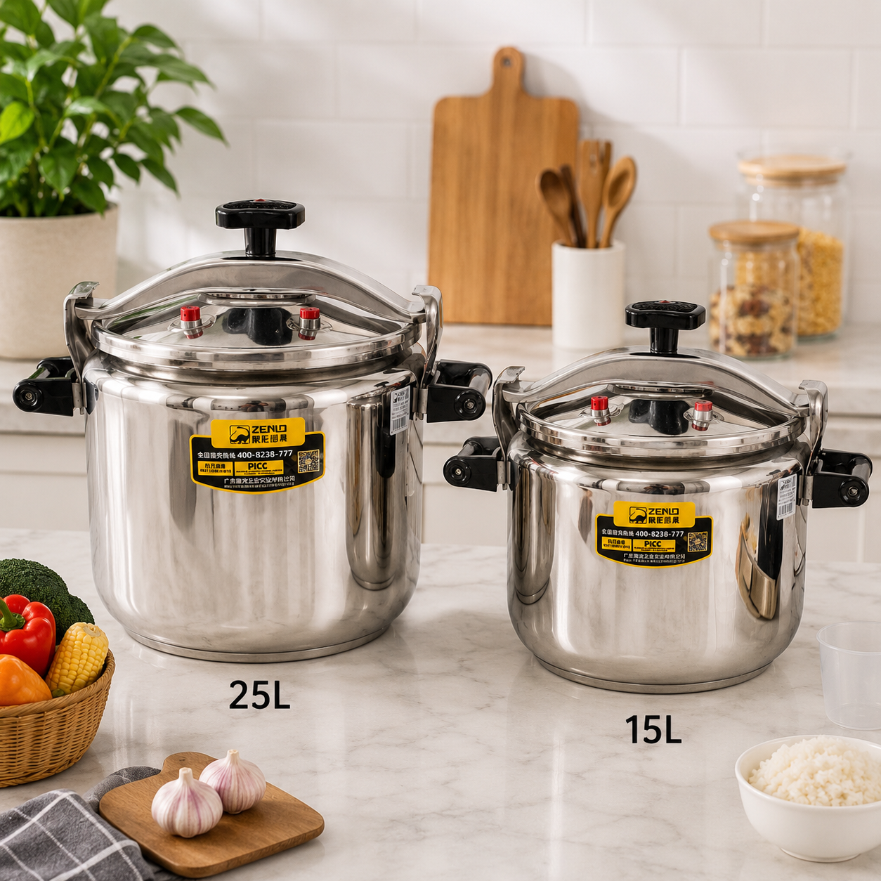 ZENLO Stainless Steel Pressure Cooker – 15L & 25L