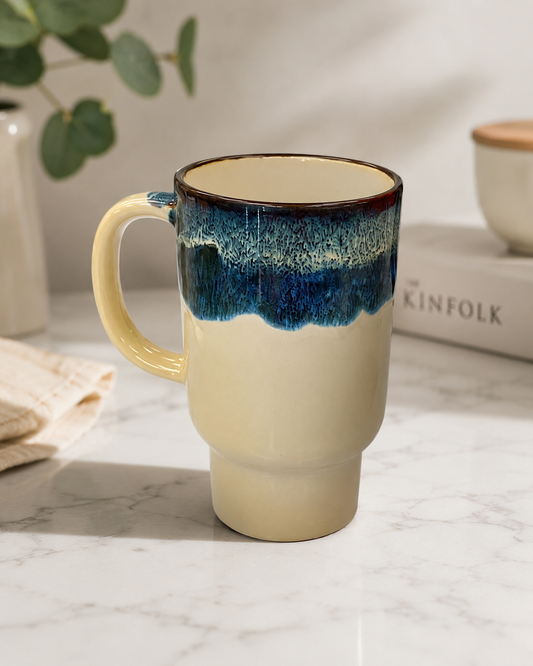 Artisan Reactive Glaze Ceramic Coffee Mug – 450ml Stoneware Mug