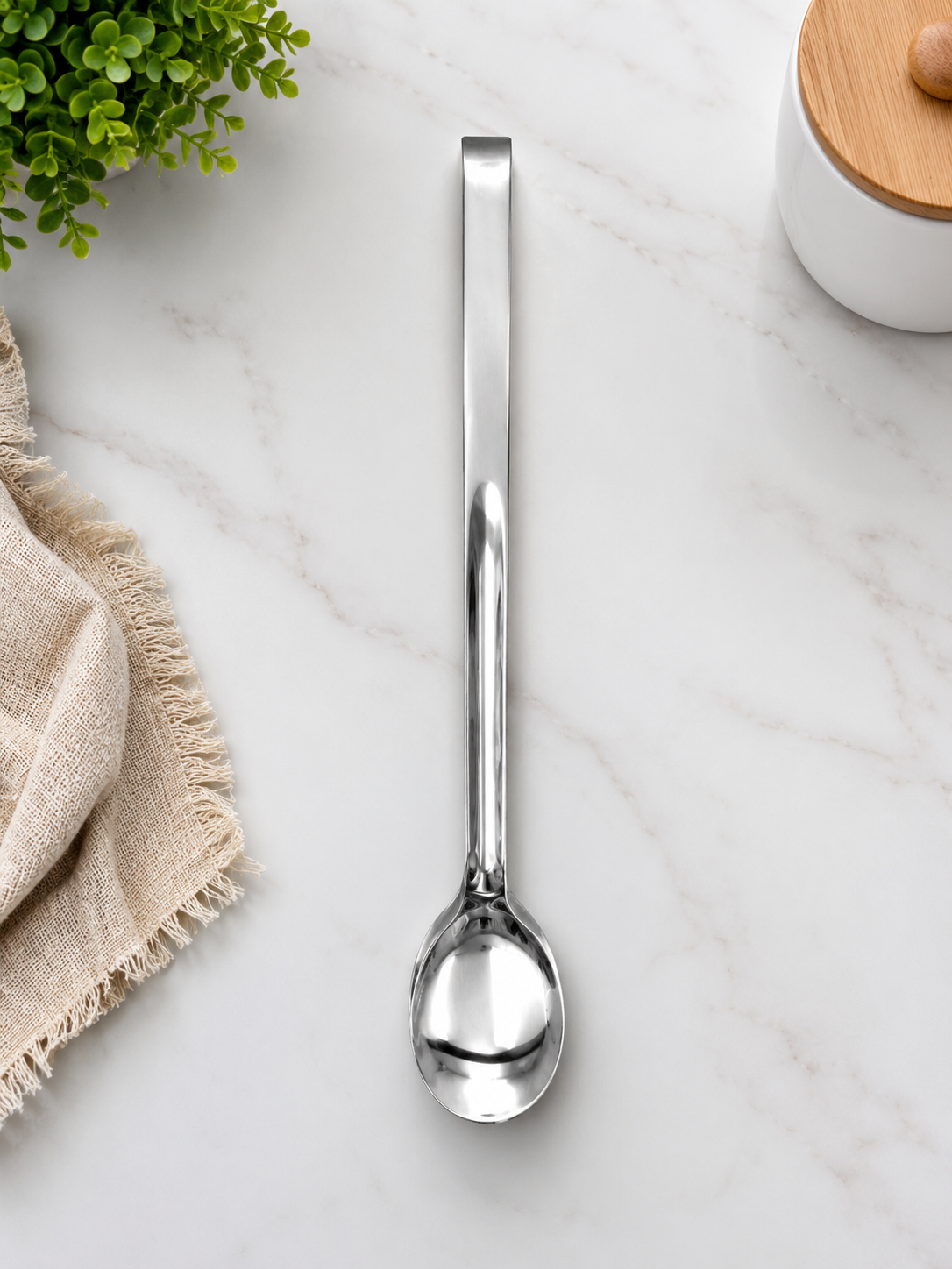 41 cm Stainless Steel Serving Spoon – Long Handle Kitchen Spoon