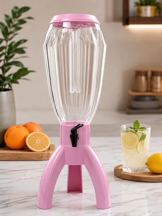 3.5L LED Beverage Dispenser with Color-Changing Lights & Easy Pour Tap | Juice & Drink Server